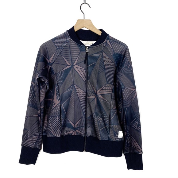 Maaji Geometric Pattern Active Zip Up Track Jacket - Picture 1 of 7